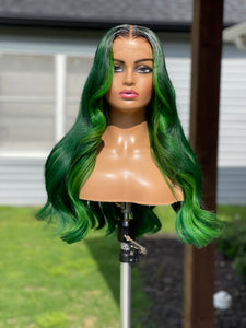Green wig- Size S