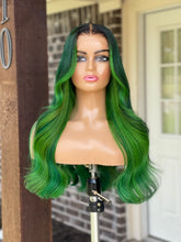 Load image into Gallery viewer, Green wig- Size S